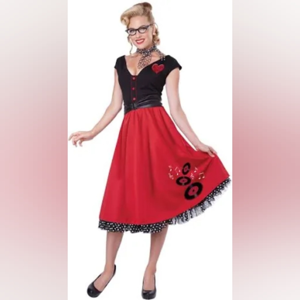 50s Rock n Roll Sweetheart rockabilly Halloween costume XL